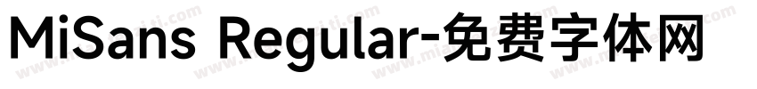 MiSans Regular字体转换